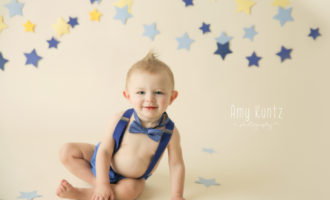 Picture of a baby boy in blue