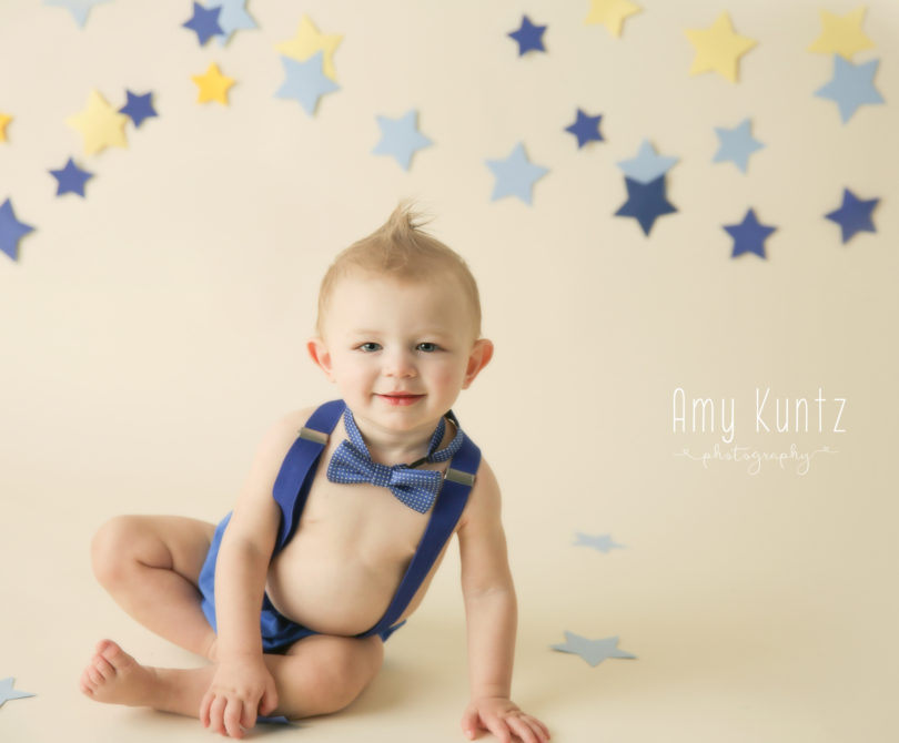 Picture of a baby boy in blue