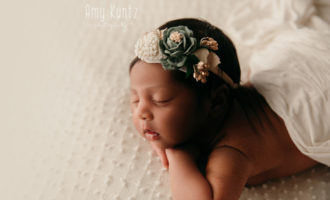 Newborn girl by Amy Kuntz Photography in Kansas City